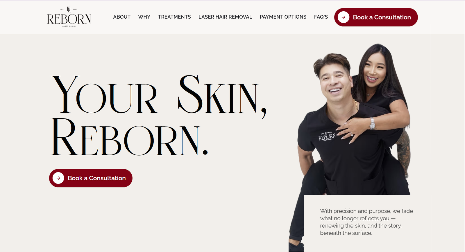 Reborn clinic by website designing